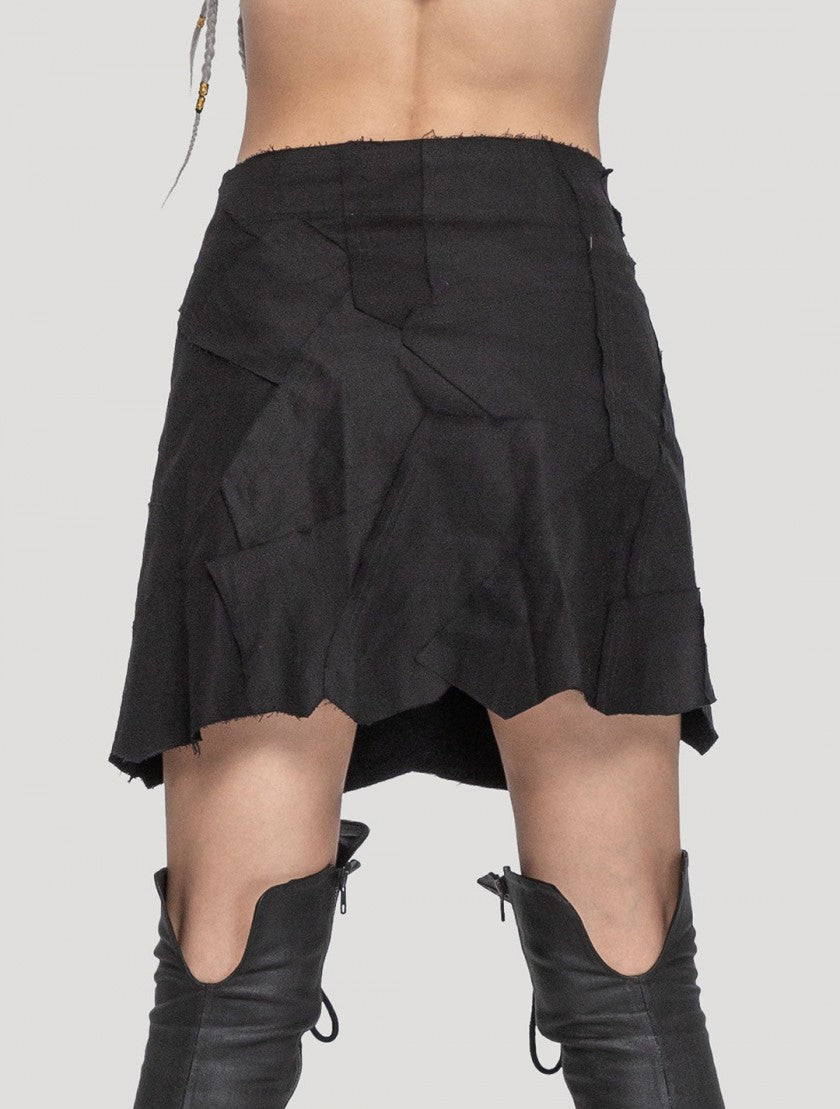 New Pecoa Veg Skirt  - BLACK