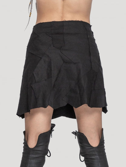New Pecoa Veg Skirt  - BLACK