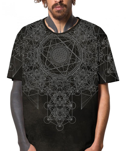 GRID THEORY T-Shirt In Black Texture