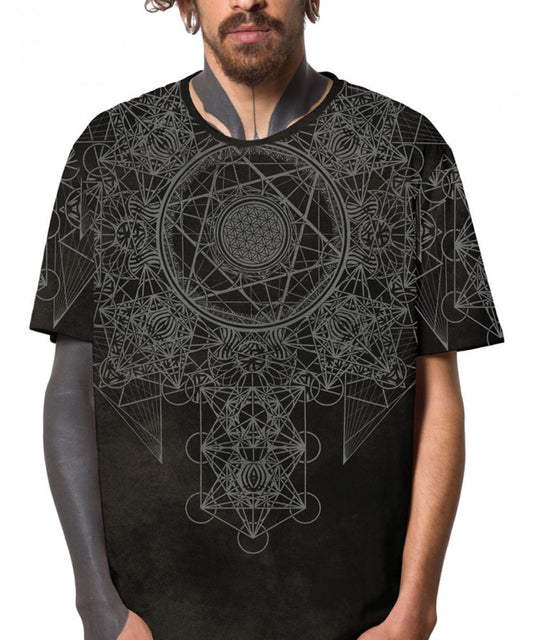 GRID THEORY T-Shirt In Black Texture