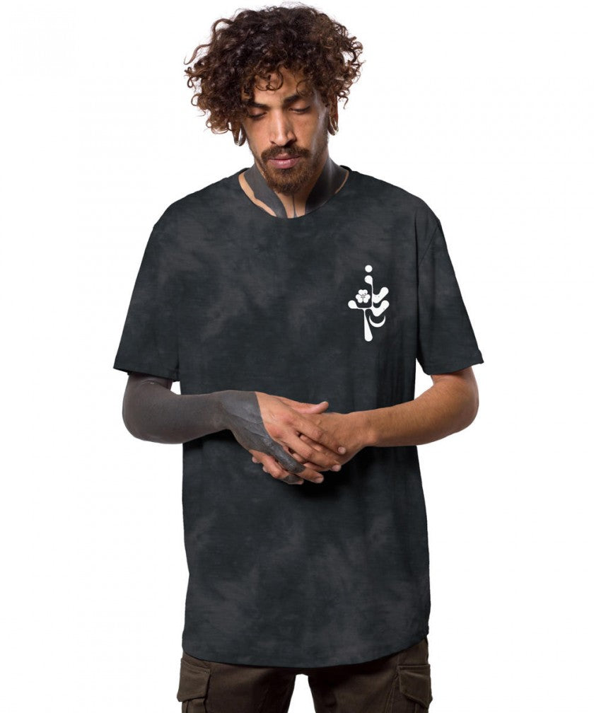 TSURU T-Shirt In Black Tie Dye