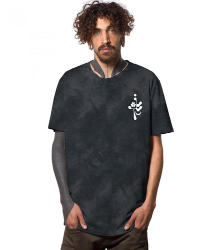 TSURU T-Shirt In Black Tie Dye