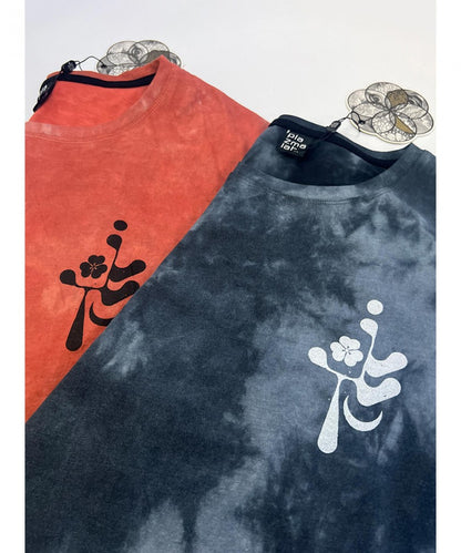 TSURU T-Shirt In Black Tie Dye