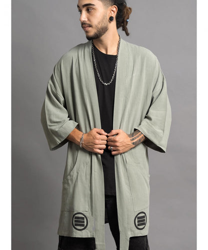 HOSHI Kimono In Brushed Grey