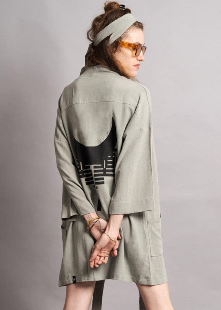 HOSHI WO Kimono In Grey
