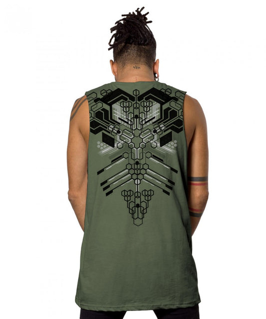 KAITAN Tank Top In Wash Olive