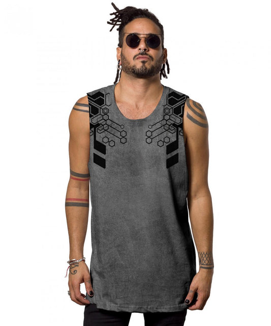 KAITAN Tank Top In Wash Grey