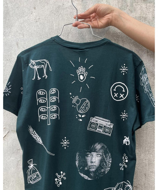 BIG CITY LIFE T-Shirt In Botanical Green
