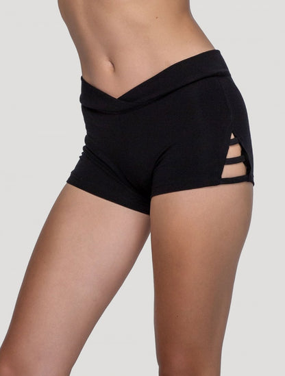 SOJI Mini Shorts In Black