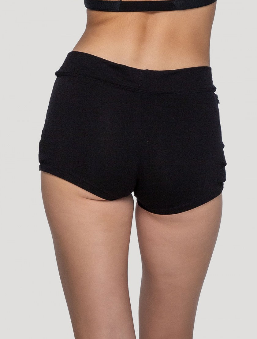 SOJI Mini Shorts In Black