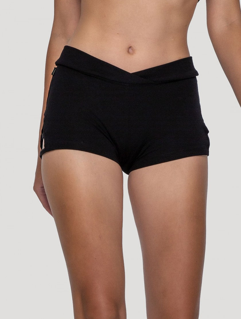 SOJI Mini Shorts In Black