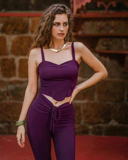NILAYA Yoga Tank Top in Purple