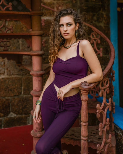 NILAYA Yoga Tank Top in Purple