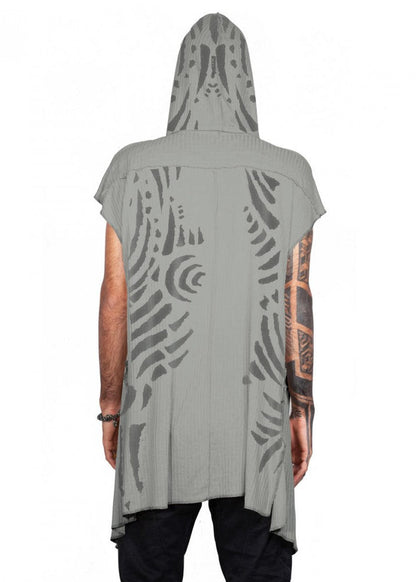 SAND UNISEX TRIBE Kimono Vest In Sand-Stone