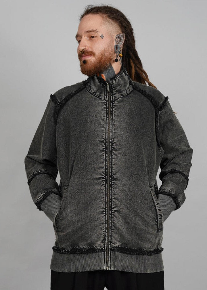 DEXTER JACKET ACID WASH - BLACK