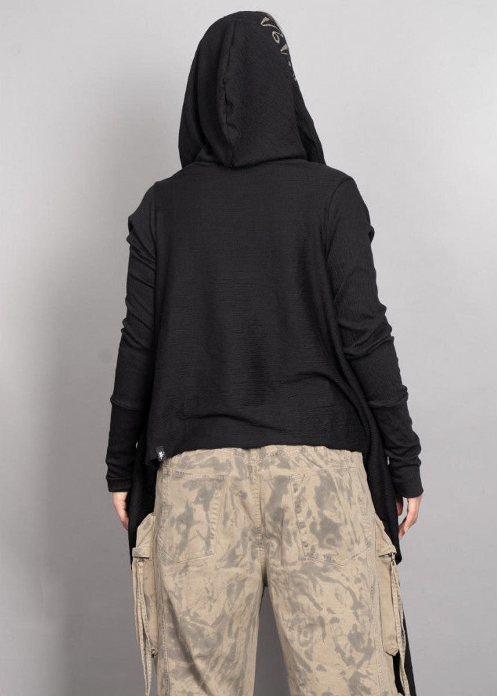 JAKA Cardigan In Black/Cream