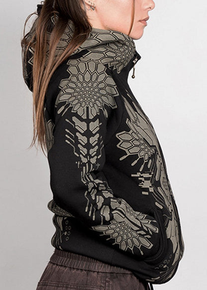 FUSHICHO WO Hooded Jacket In Black