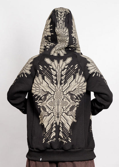 FUSHICHO WO Hooded Jacket In Black