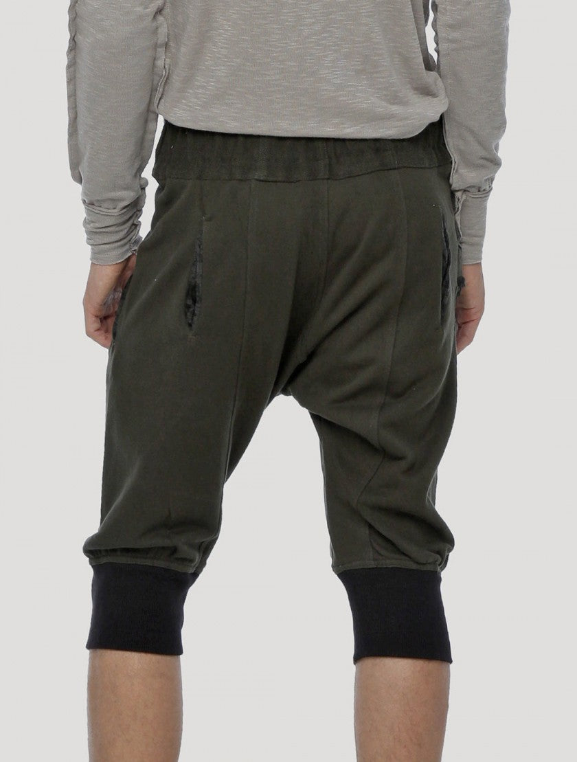 BABA Shorts In Olive Noir