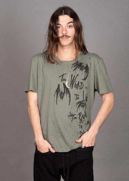 BUY THE TICKET T-Shirt In Light Olive