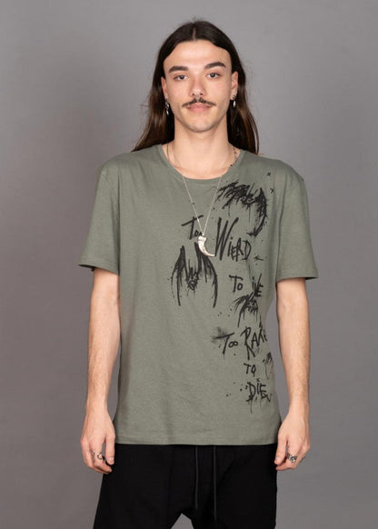 BUY THE TICKET T-Shirt In Light Olive