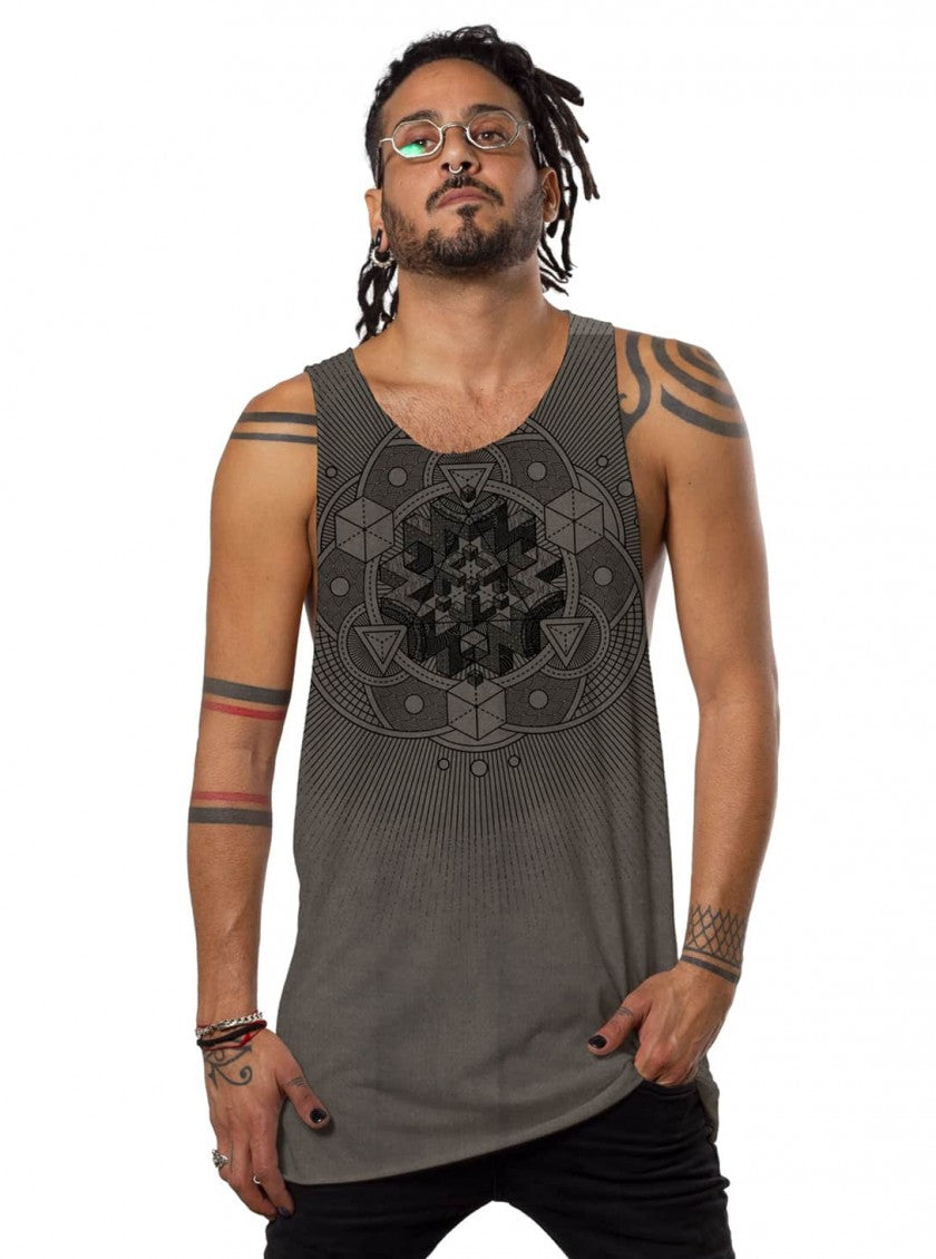 CUBE PIGMENT Tank Top In Dark Moka