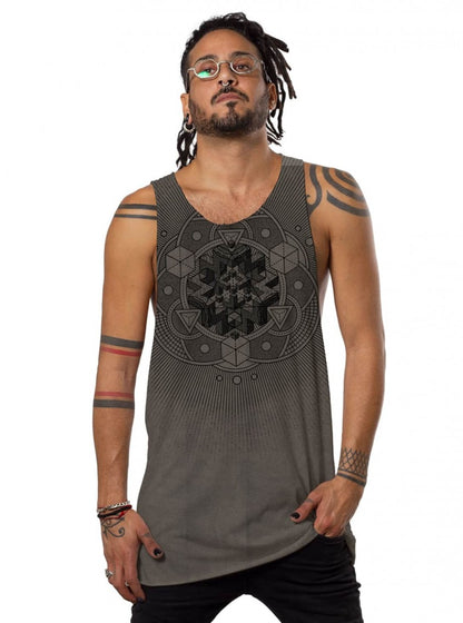 CUBE PIGMENT Tank Top In Dark Moka