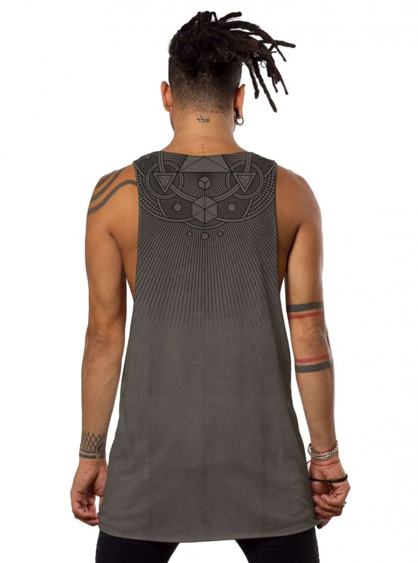 CUBE PIGMENT Tank Top In Dark Moka