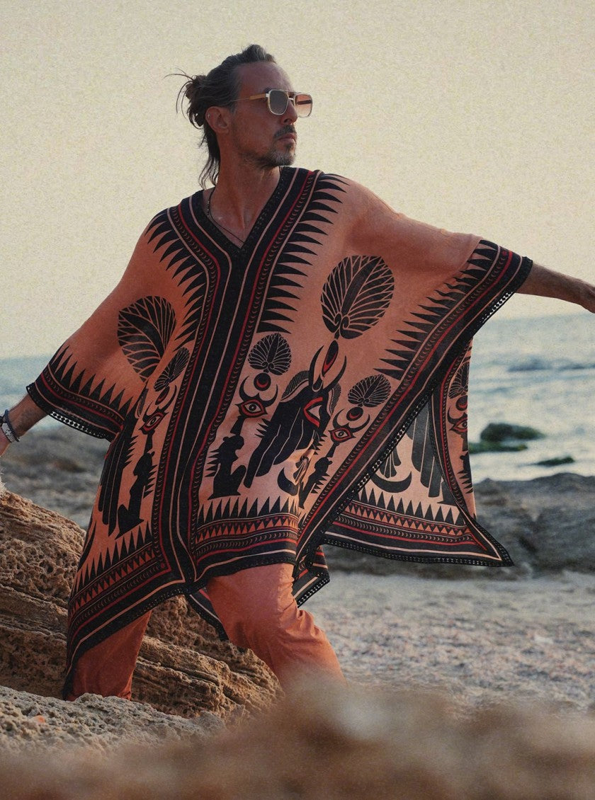 OMANE UNISEX KAFTAN - MOKA
