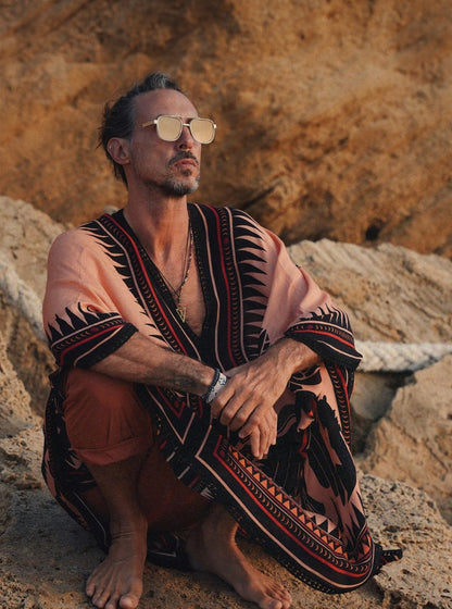 OMANE UNISEX KAFTAN - MOKA
