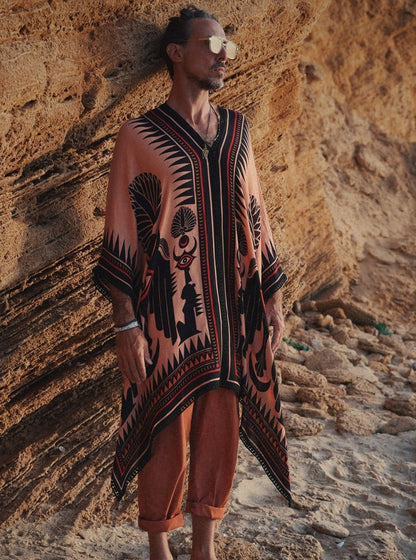 OMANE UNISEX KAFTAN - MOKA