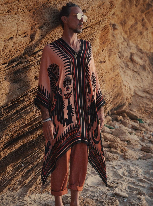 OMANE UNISEX KAFTAN - MOKA
