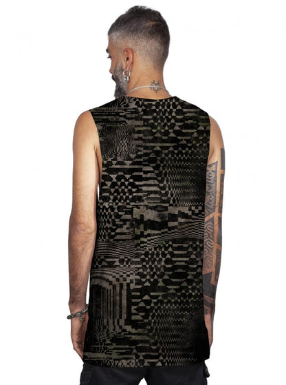 GLITCH GRID Tank Top