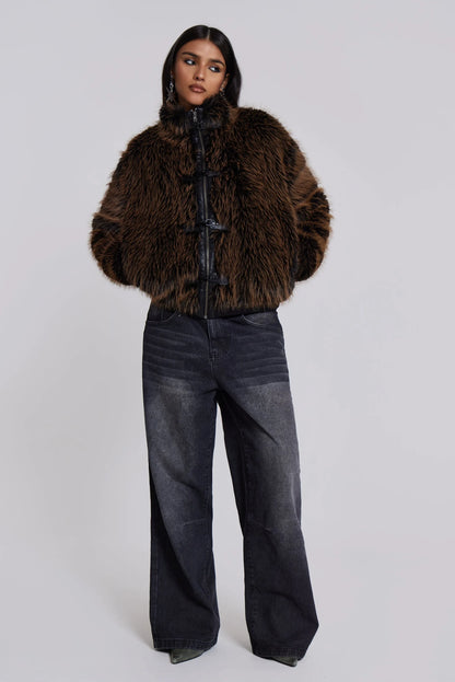 MENDOZA Unisex Faux Fur Jacket
