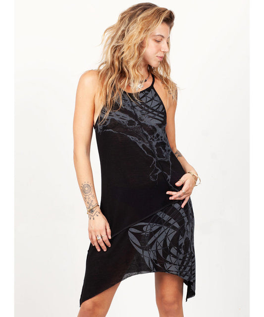 ZORVAN Mini Dress In Black