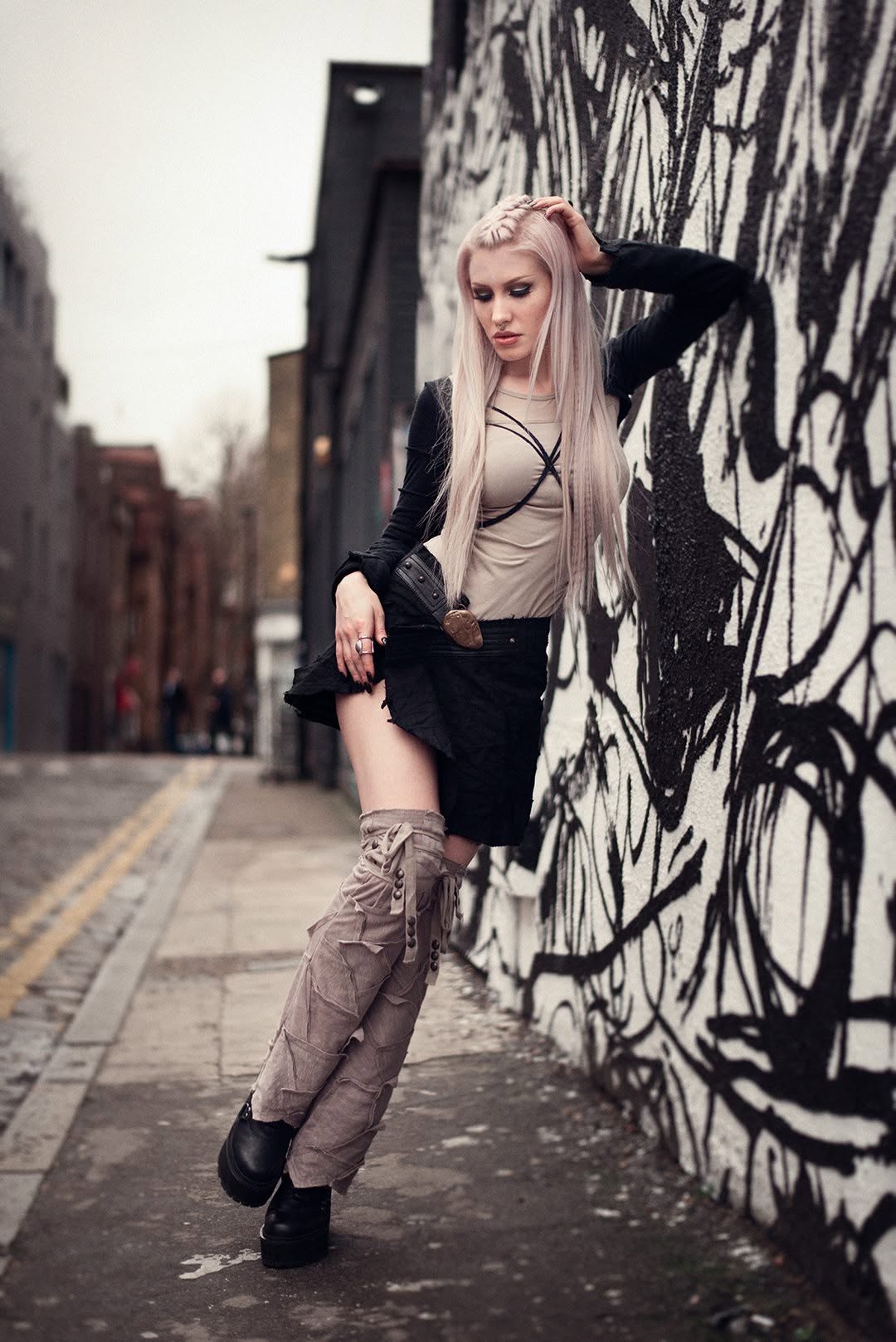 PECOA Hooded Shrug In Black