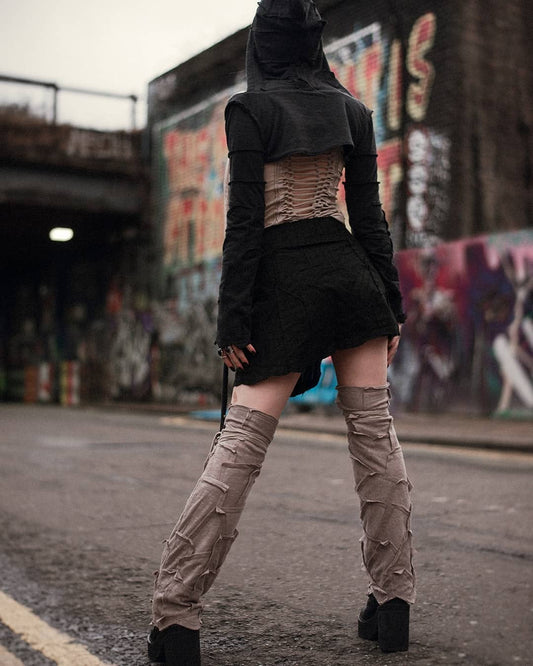 ABSTRACT PECOA Leg Warmers - Cement
