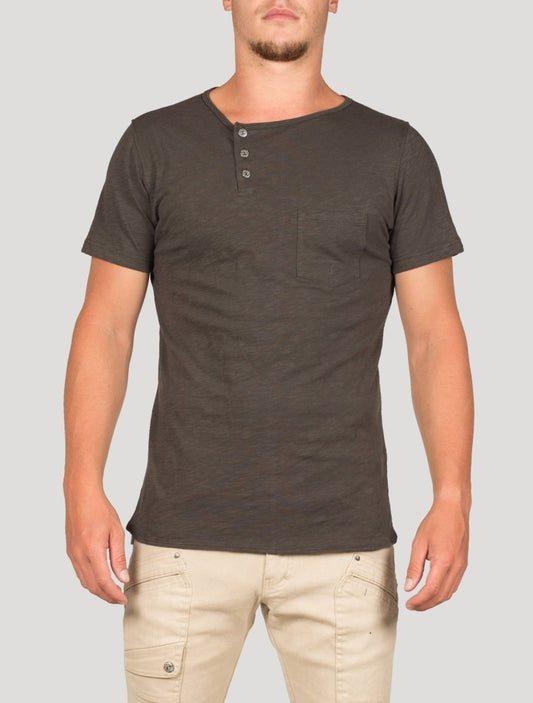 ON TEE T-Shirt In Olive Noir