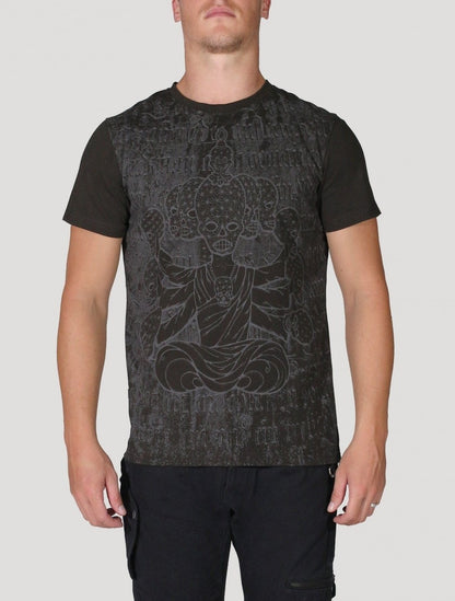 CRYSTAL SKULL  T-Shirt In Black