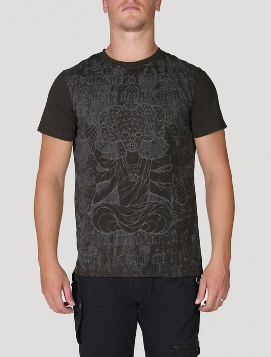 CRYSTAL SKULL  T-Shirt In Black