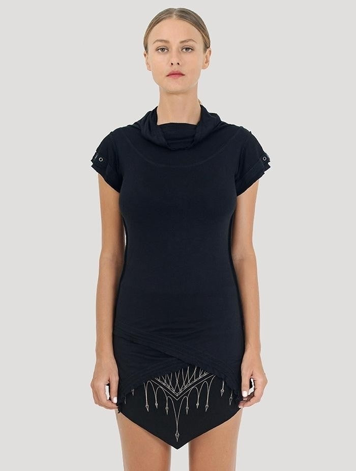 BILLY Short Sleeve Top In Black