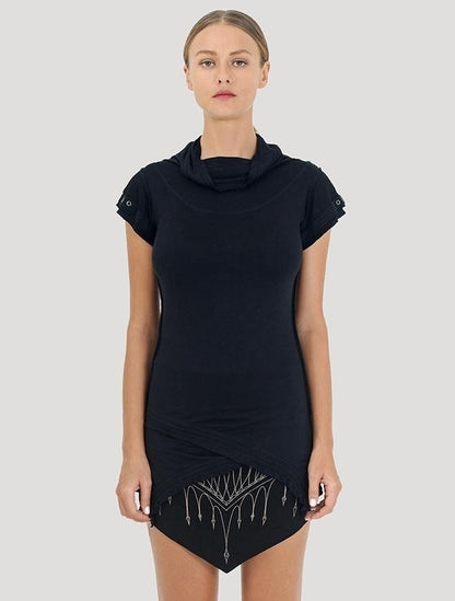BILLY Short Sleeve Top In Black