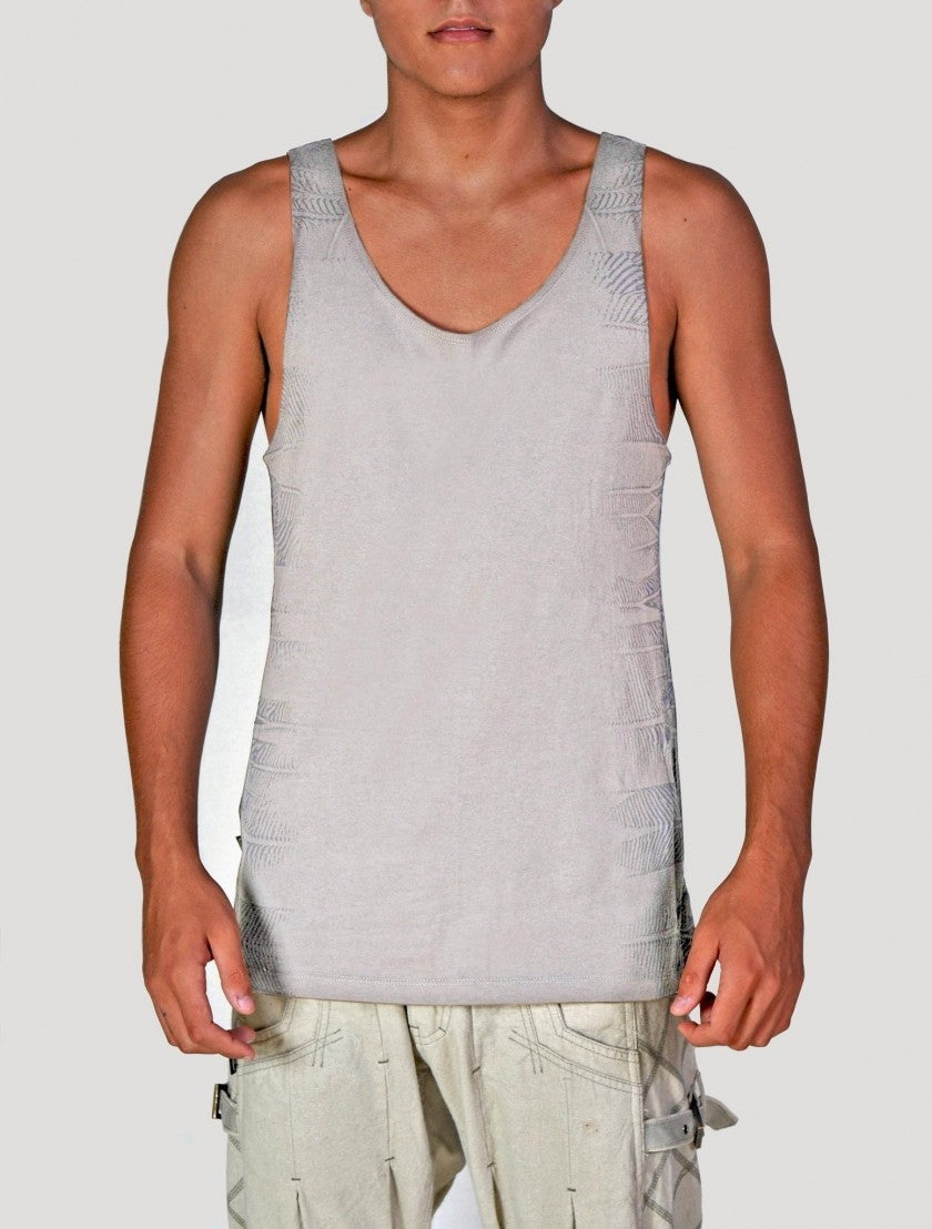 TALLI Sleeveless Tee In Steel