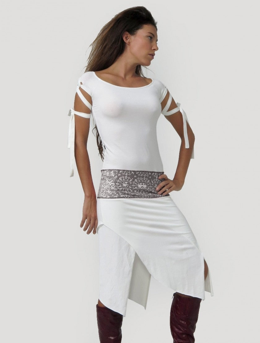 MONROE Midi Dress In Off-White