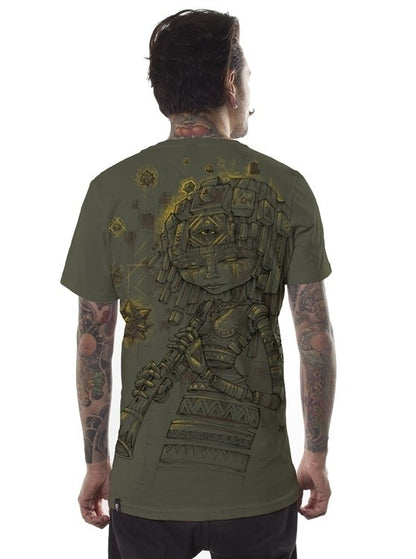 CUBINA T-Shirt In Olive Grinded