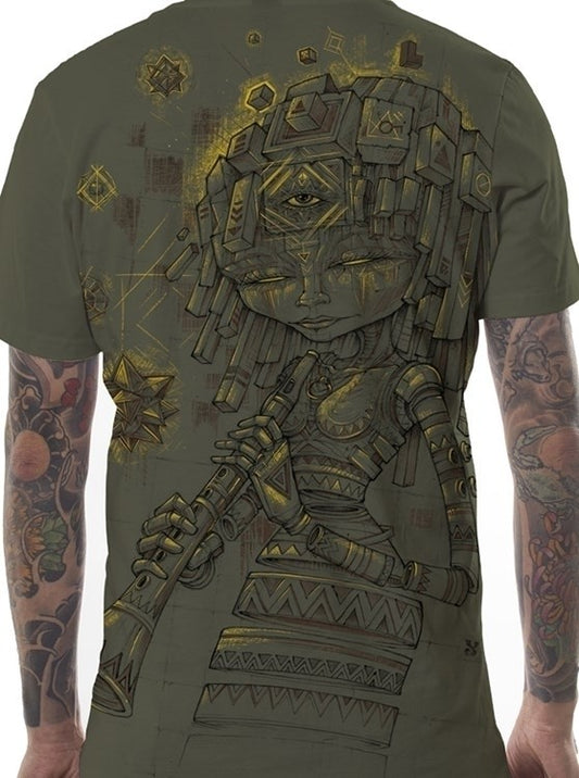 CUBINA T-Shirt In Olive Grinded