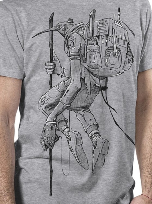 ON THE WAY T-Shirt In Grey