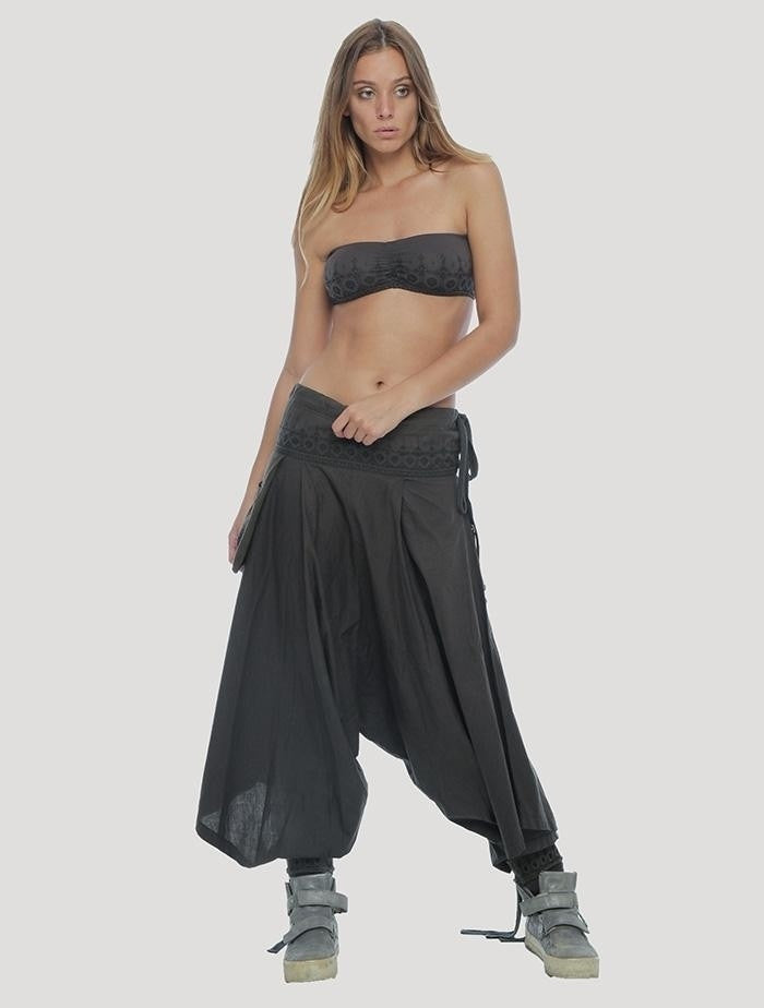 Boob Tube top In Olive-Noir