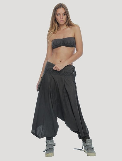 Boob Tube top In Olive-Noir