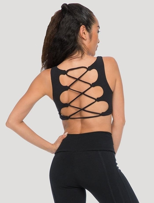LACED Top top In Black